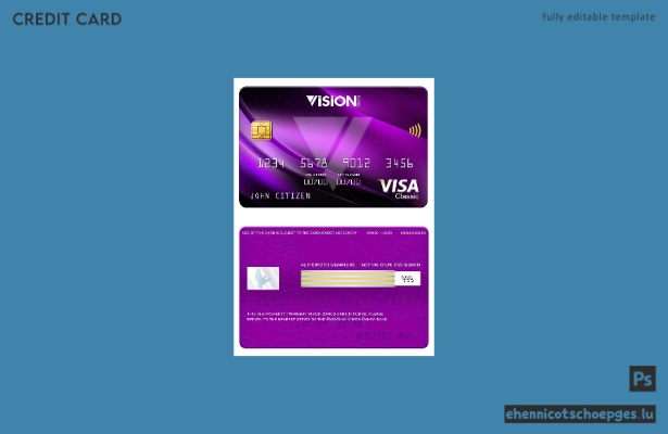 Beispielvorschau der Paraguay Vision Banco Bank Visa Classic Karte